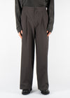 Two Tuck Wide Pants Charcoal