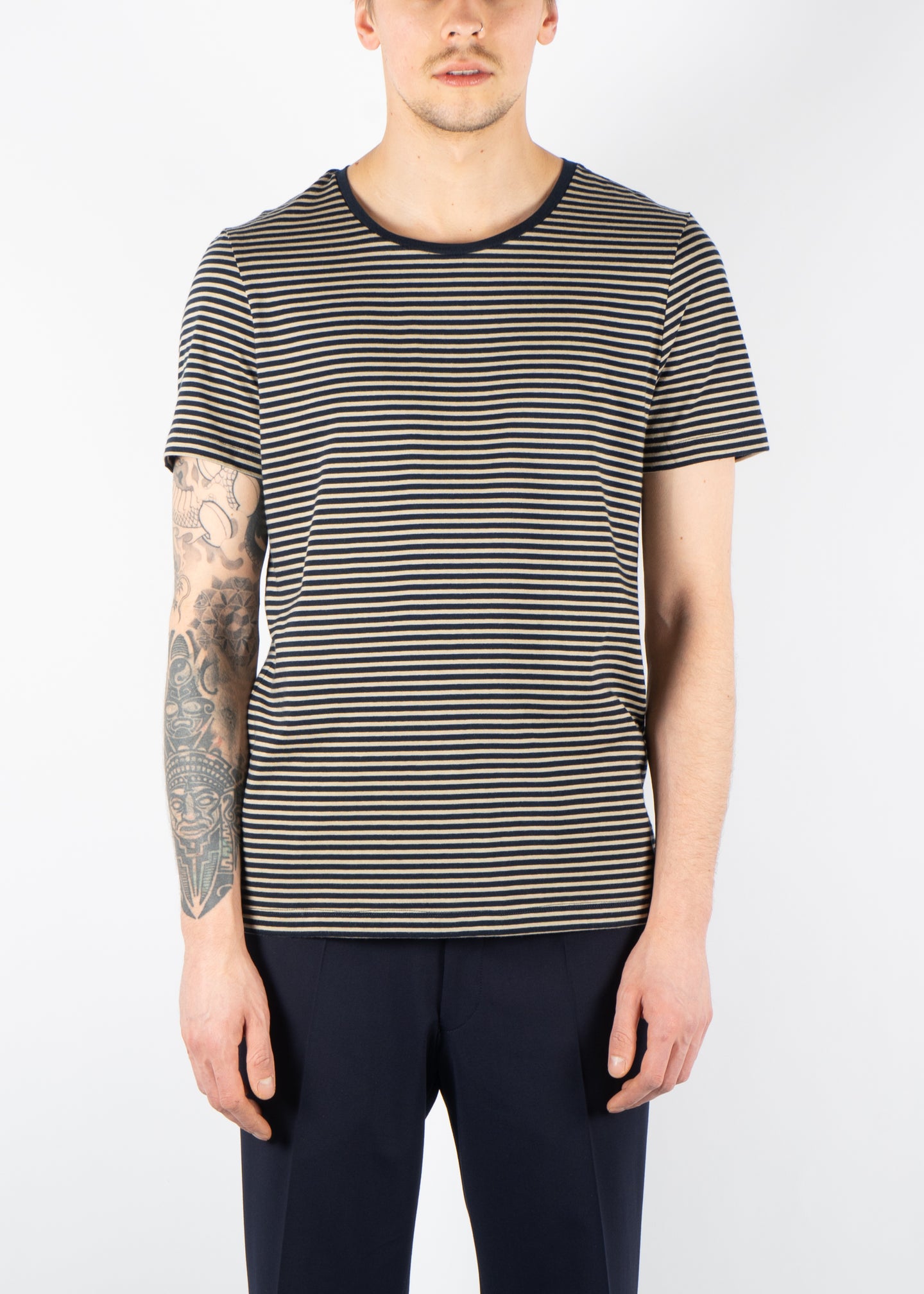 Kyran Striped T-Shirt Navy