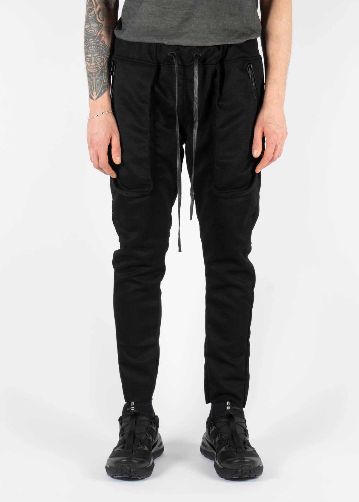 Layered Quad Pocket Pant Black