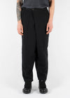 Hand Dyed Low Crotch Trouser Black