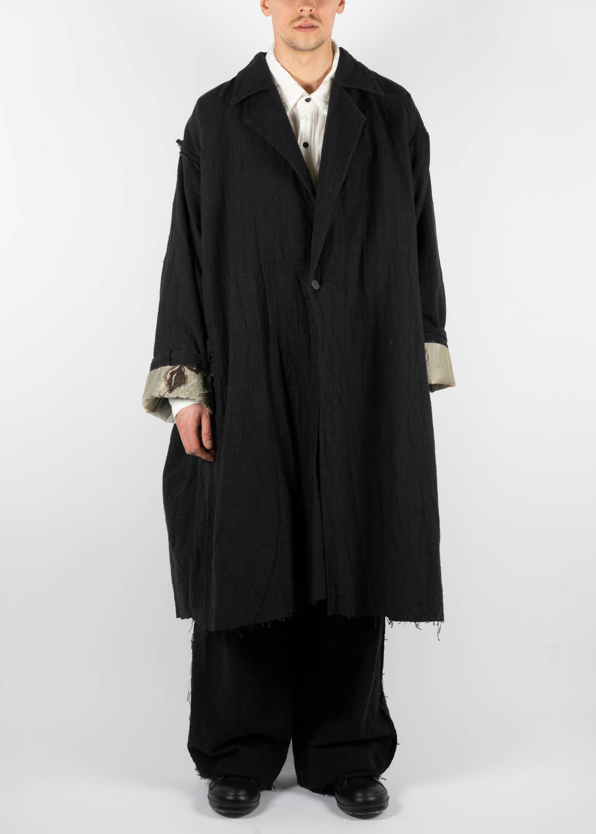 Hand Dyed Rawing Coat Black