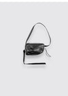 33w Small Leather Bag Black