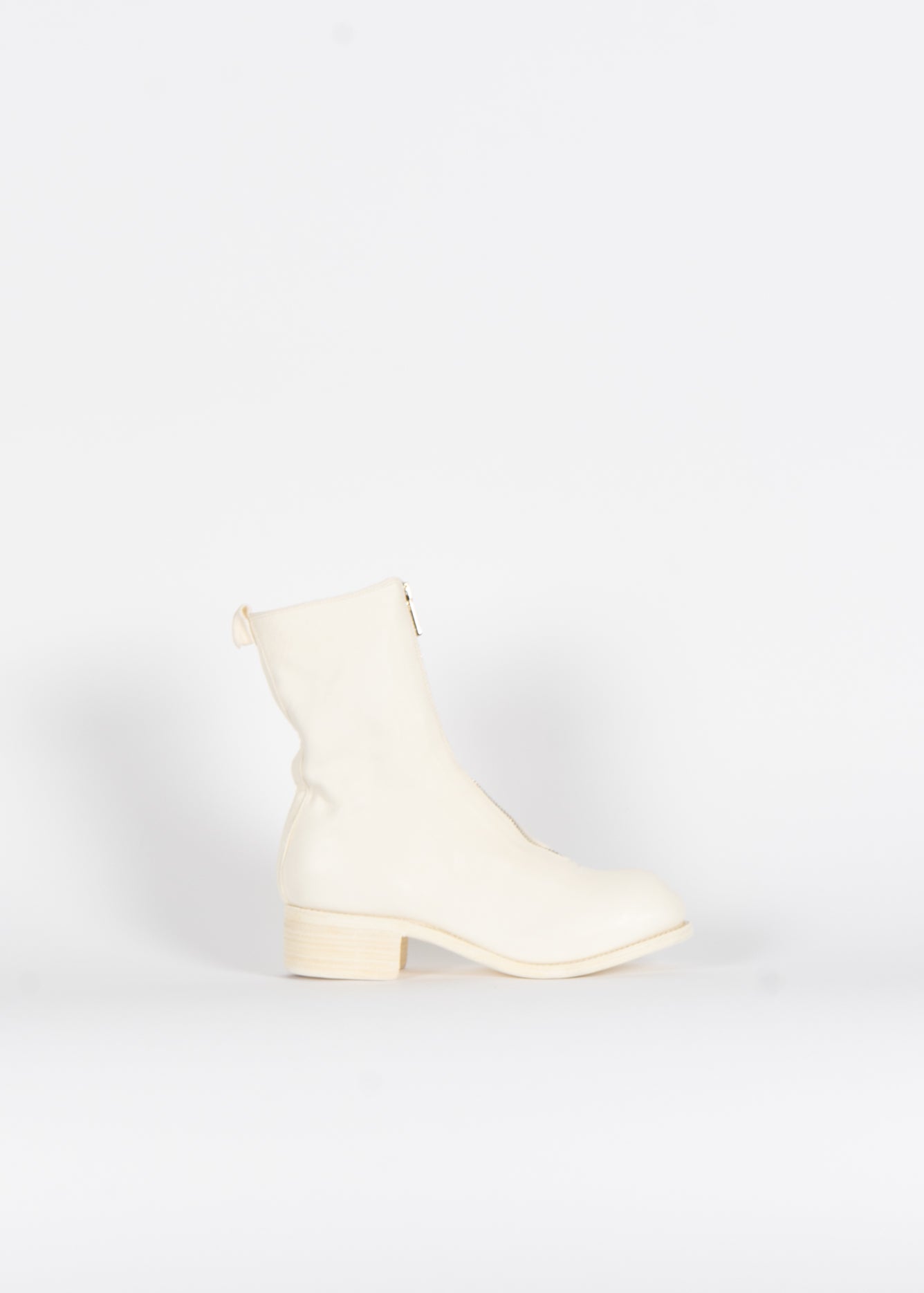 PL2 Mid Front Zip Boot White