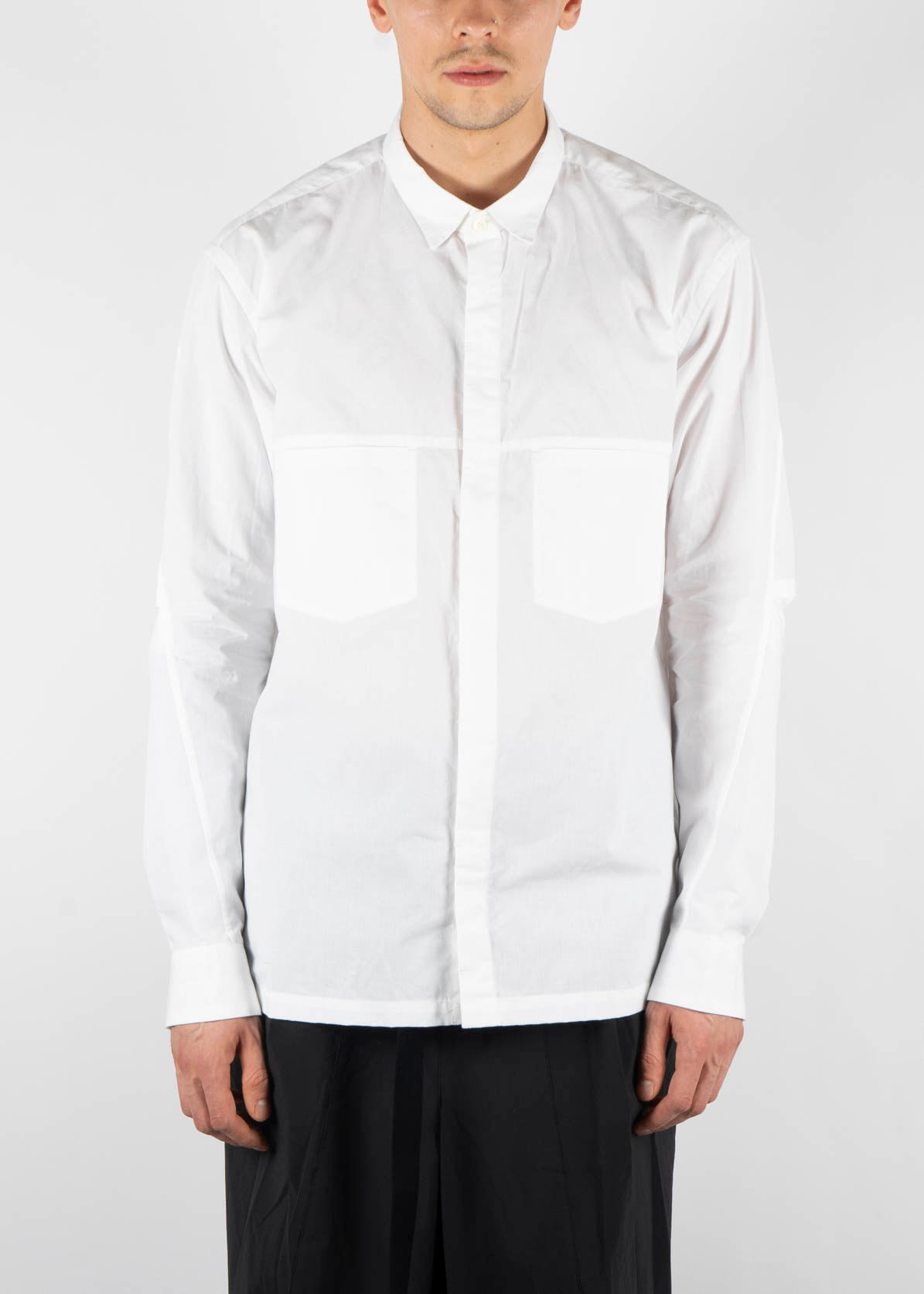 Cotton Linen Shirt White