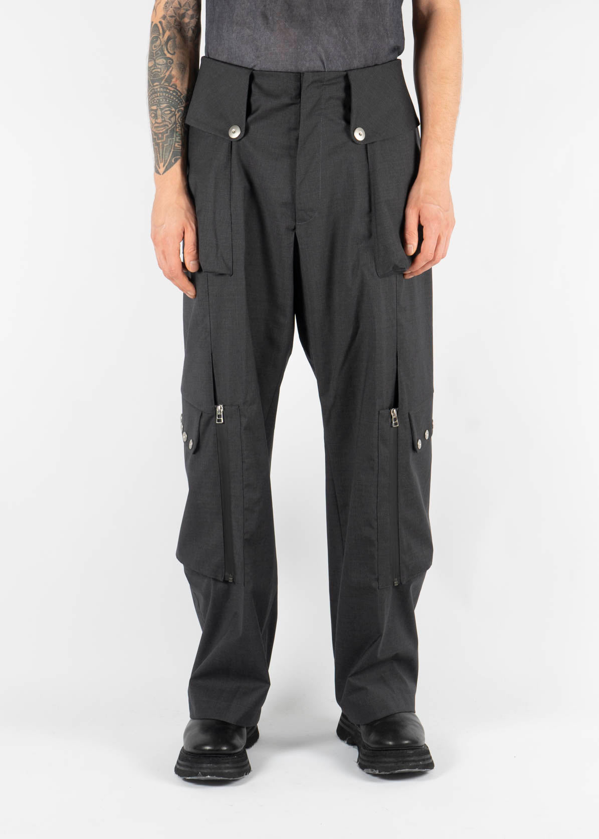 Totem Cargo Trousers Dark Grey