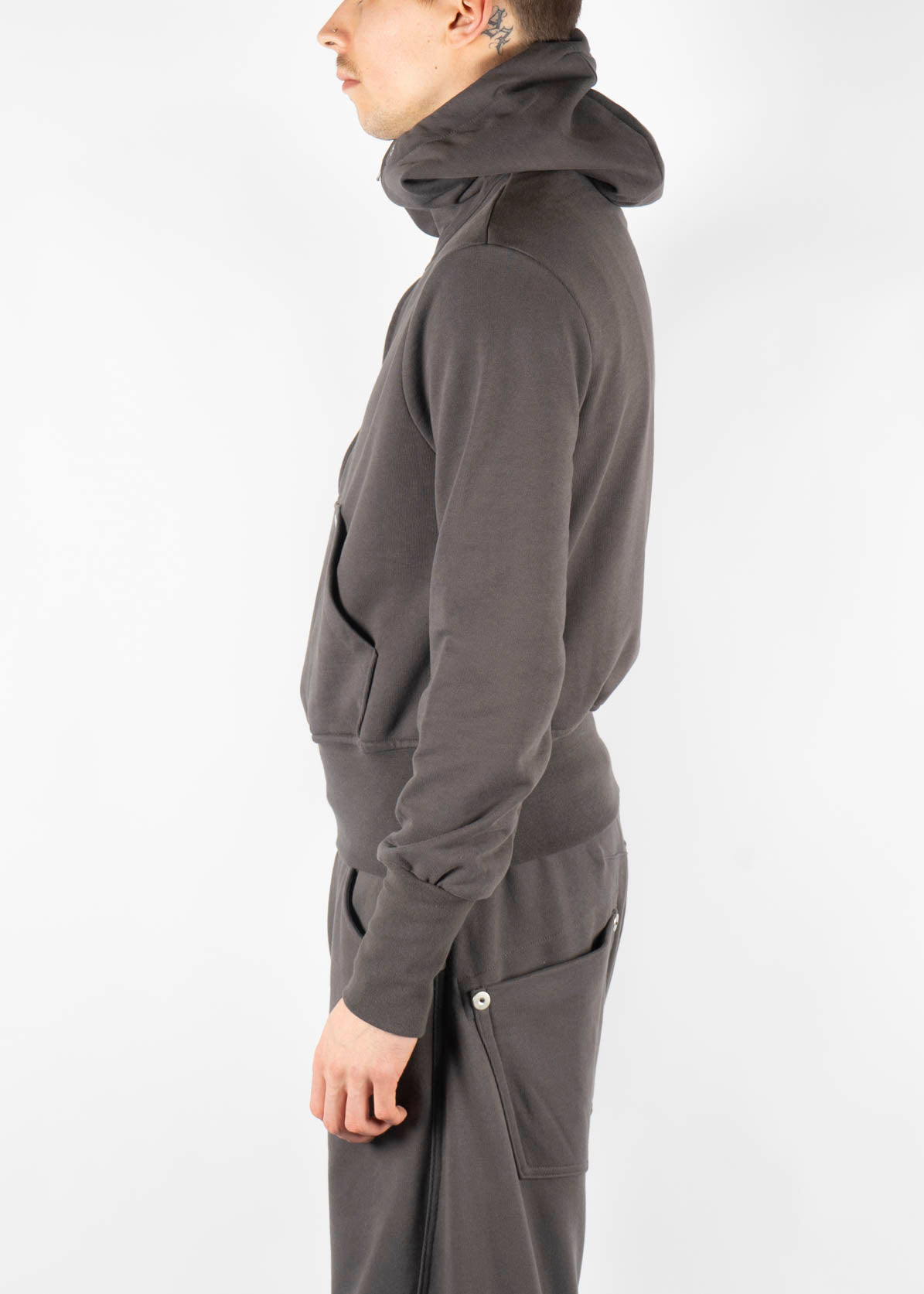 Half Zip Hoodie Charcoal