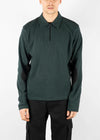 Half Zip Sweater Polo Forest Green