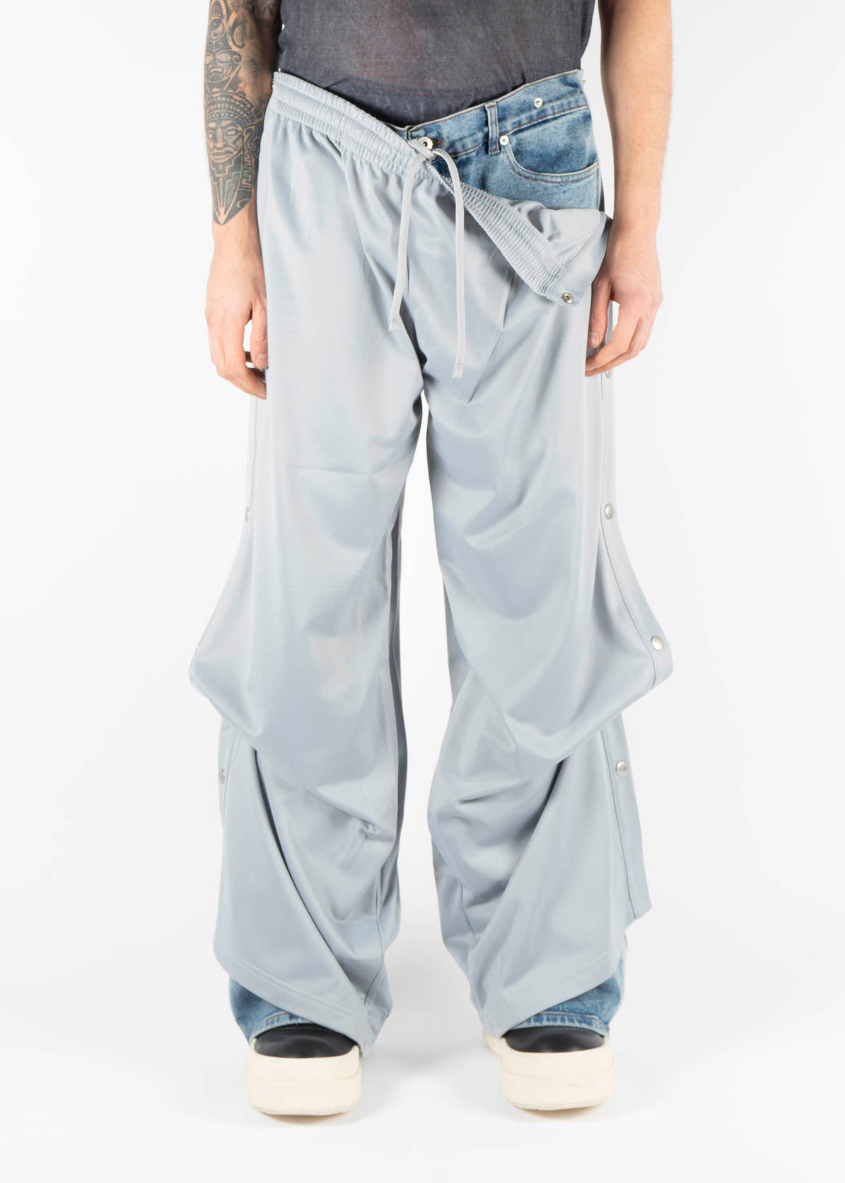 Snap Off Track Pant Grey