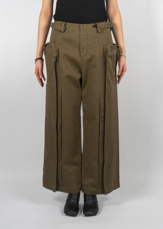 Oversized Cargo Pants Olive