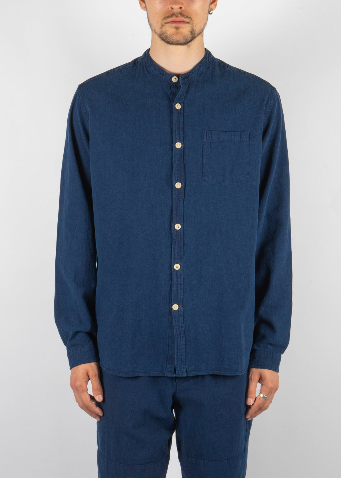 Grandad Shirt Indigo