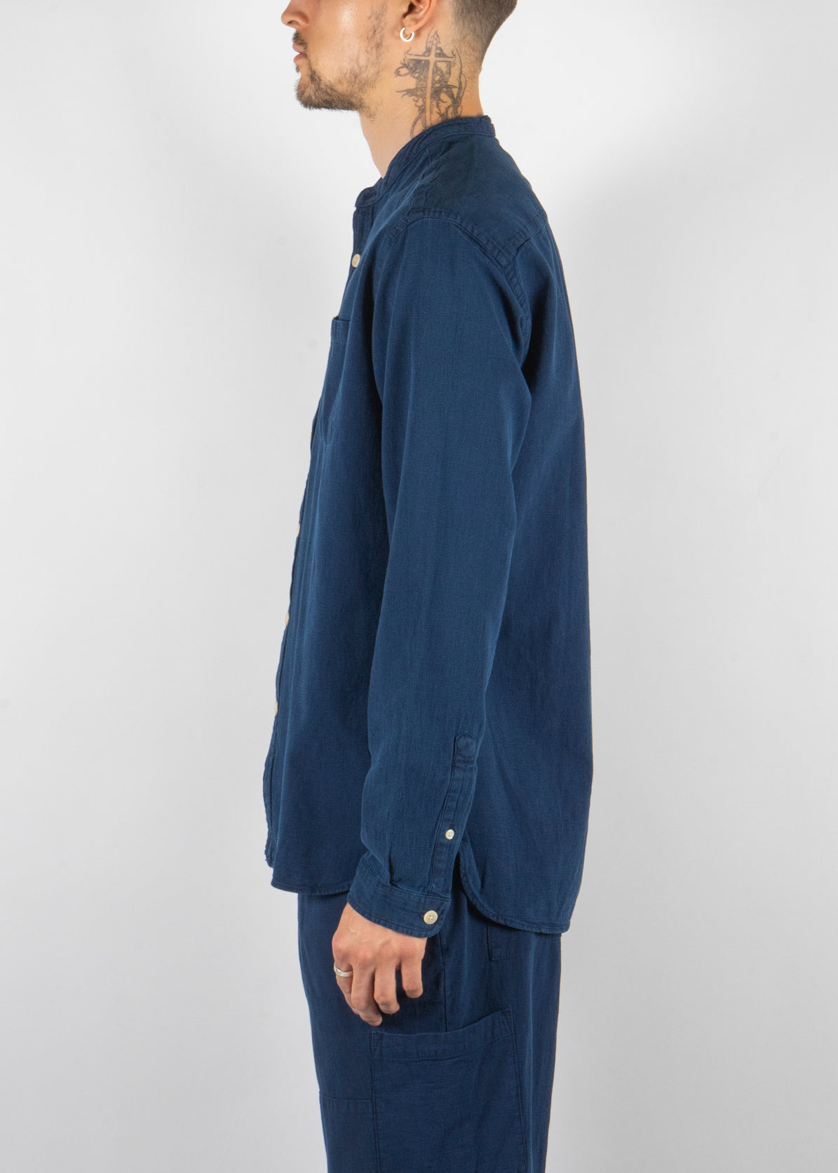 Grandad Shirt Indigo