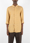 Slim Linen Shirt Light Brown