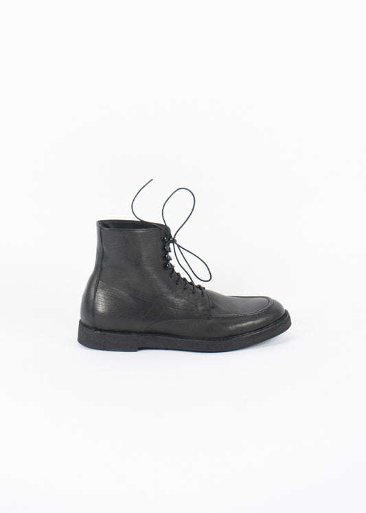 15850H Crepe Sole Leather Boot Black