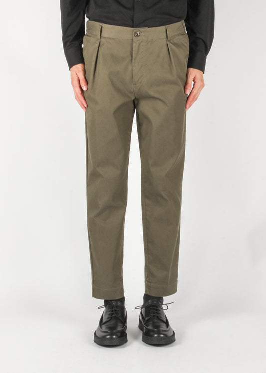 Cotton Blend Trouser Khaki