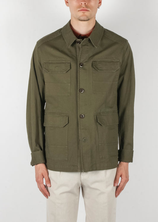 Four Pocket Overshirt Khaki