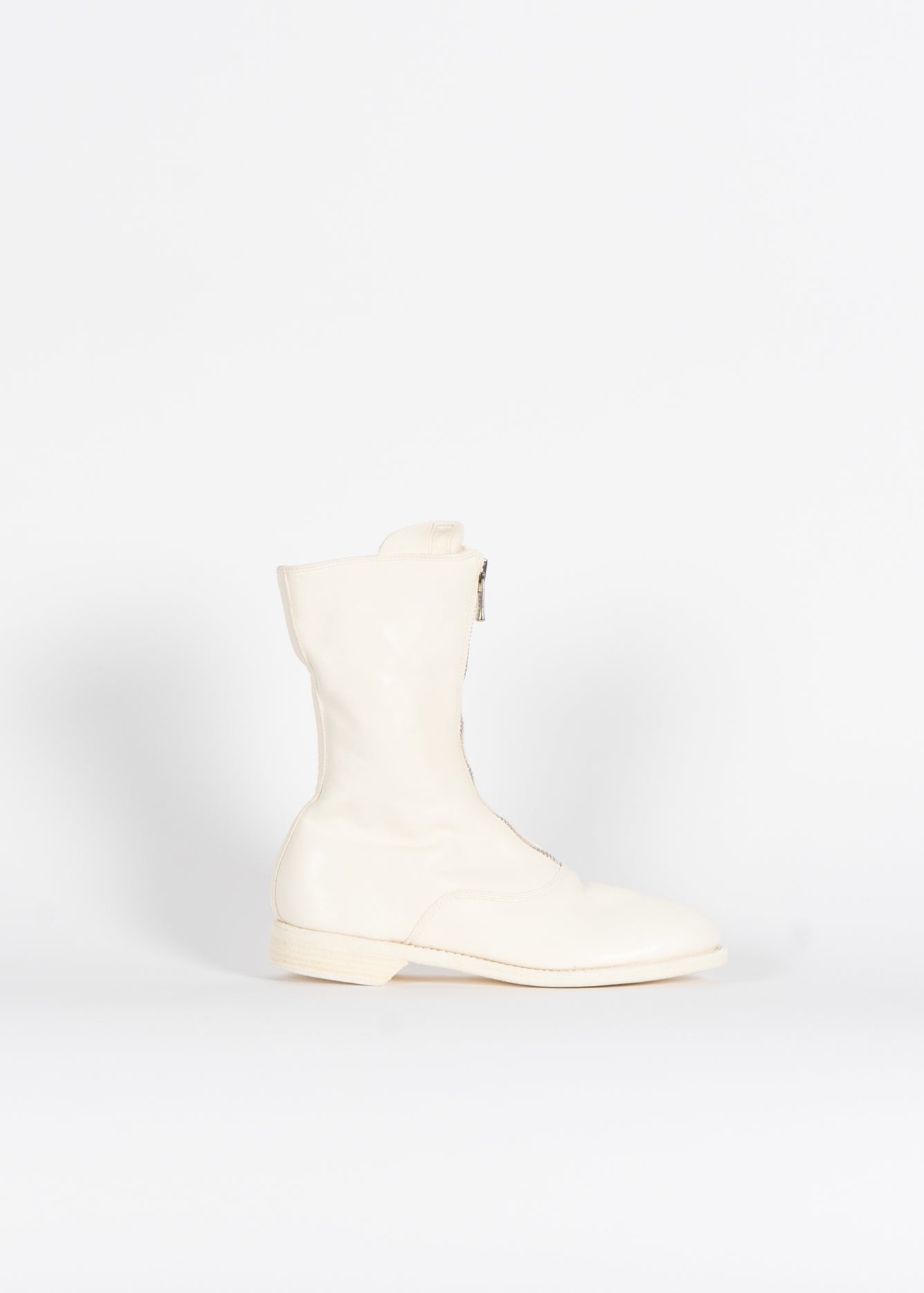 310 Front Zip Boot White