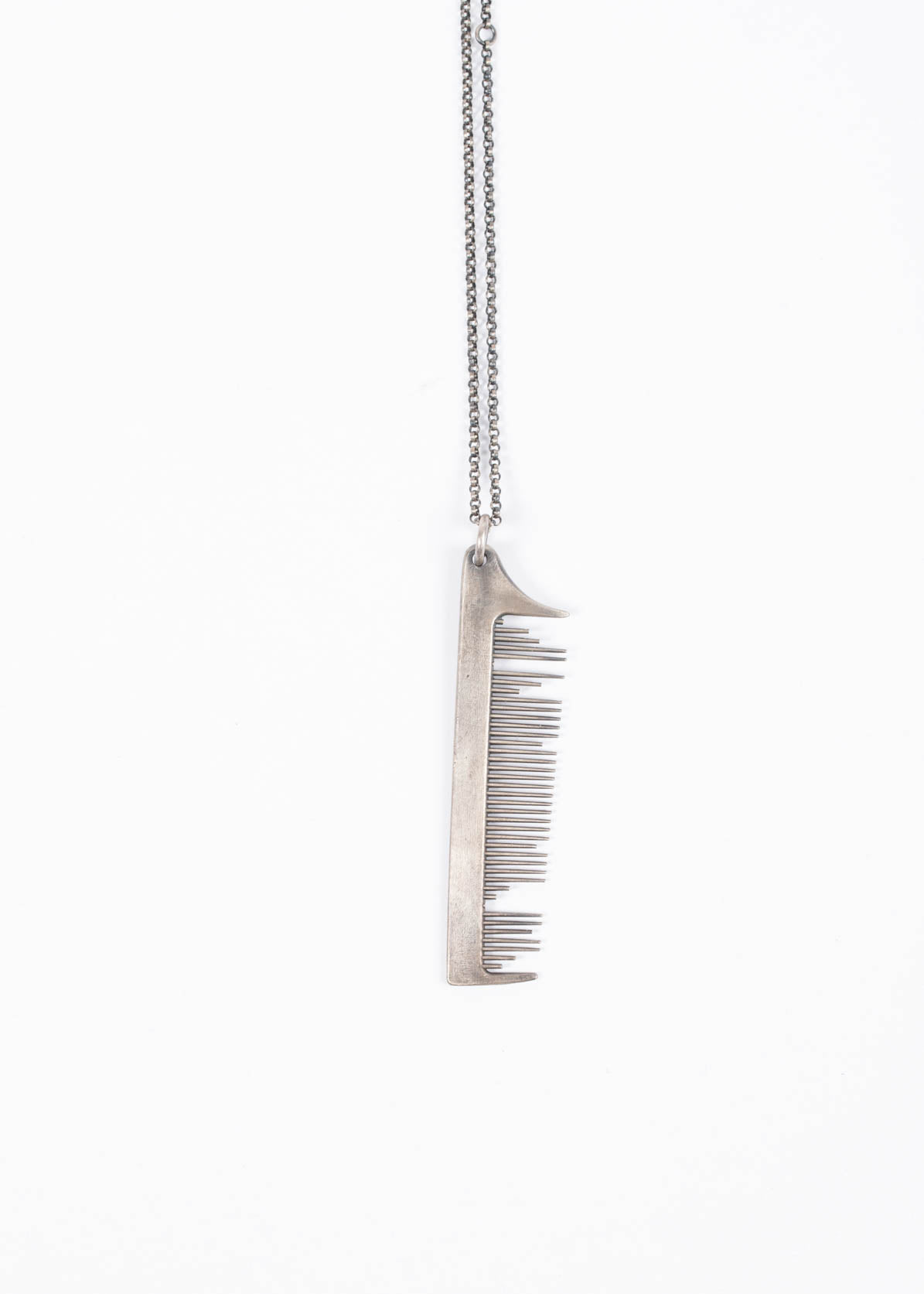 Comb Necklace Silver
